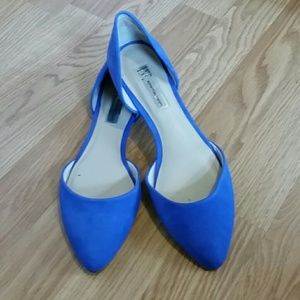 COPY - Periwinkle Blue Suede INC D'Orsay flats